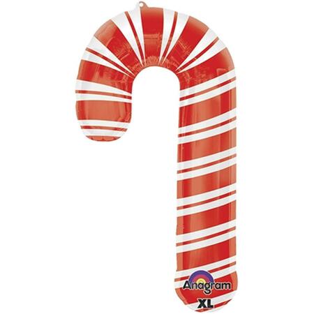 LOFTUS INTERNATIONAL Holiday Candy Cane Super Shape Balloon -, 3PK A3-0028